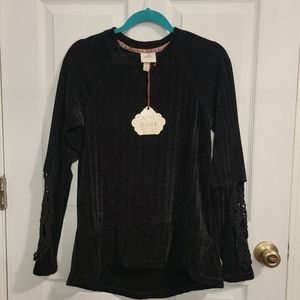 Black Velvet Sweater NWT